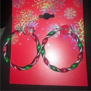 HOLIDAY HOOP EARRINGS